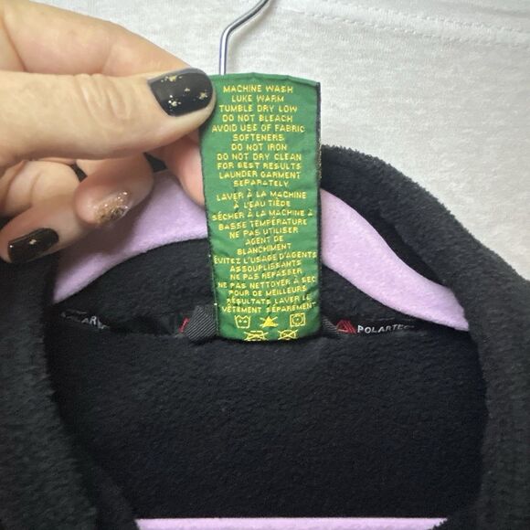 VTG Cabela's Polartec Fleece Full-Zip Black Denali Jacket Men's size Large - Picture 4 of 9